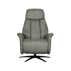 LABEL51 Fauteuil Oslo - Taupe - Micro Suede - Elektrisch - 87x79x112 Cm -Leen Bakker Fauteuils 03a9e622fe6042699739c2a73828727d
