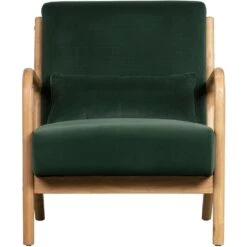 WOOOD Mark Fauteuil - Velvet - Flesgroen - 75x67x82 -Leen Bakker Fauteuils 03d84035c1fe43d0a14e42bc507f65d8