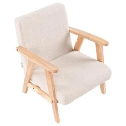 LINDE - Kinderfauteuil - Lichtbeige - Bouclé -Leen Bakker Fauteuils 05331ebb7aae448b896296a4164e0bb7