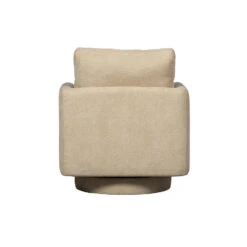 WOOOD Oscar Draaifauteuil - Chenille - Naturel - 64x78x79 -Leen Bakker Fauteuils 057fb6695c214a878d0a6f6885e8670d