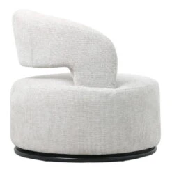 Draaifauteuil - Stof Beige - Hoogte Rugleuning 77cm - Eliza -Leen Bakker Fauteuils 05ce6704bc8f42dab4bc9df3514af360