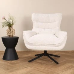 DS4U - Artur Draaifauteuil - Crème 9 DS4U - Artur Draaifauteuil - Crème -Leen Bakker Fauteuils 064b61efdf8a42f1ac3cafee05951d73