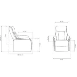 Elektrische Relaxfauteuil Miranda-taupe -Leen Bakker Fauteuils 065d3d99b3c24d78871bf1d56f293359