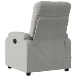 VidaXL - Massagestoel - Grijs - Microvezel -Leen Bakker Fauteuils 06bc71d149f742e68e43acd076e6afd6