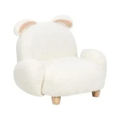 KANNA - Kinderstoel - Wit - Nepbont -Leen Bakker Fauteuils 071c8a347f334af8904b990ba9f13a86