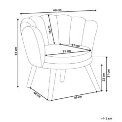 HALBY - Kinderfauteuil - Lichtbeige - Bouclé -Leen Bakker Fauteuils 088de5fee433491db3c724034abb8748