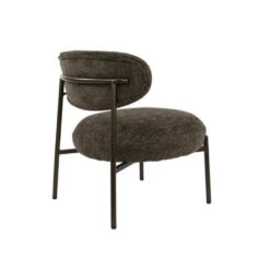 Hoyz Collection - Fauteuil Round - Tissee Cargo Bruin -Leen Bakker Fauteuils 08b5003940fc45a39242f26270b2d97e