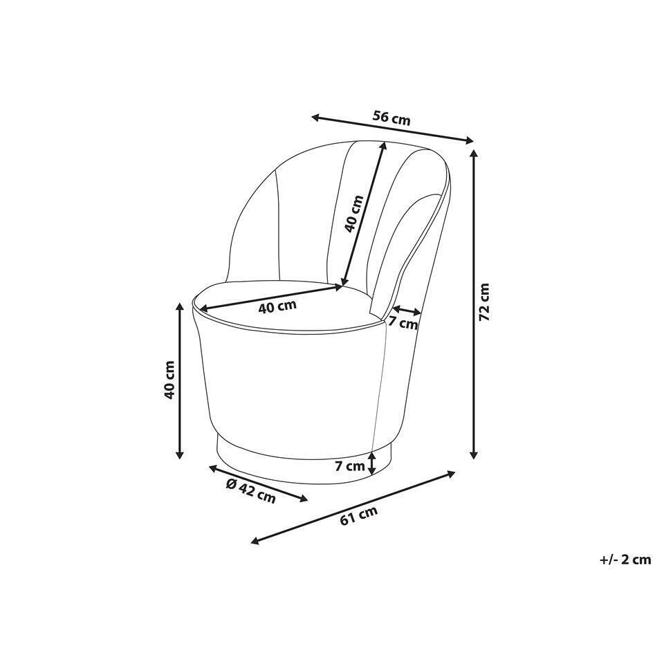 ALBY - Fauteuil - Groen - Fluweel 4 ALBY - Fauteuil - Groen - Fluweel - Afbeelding 4