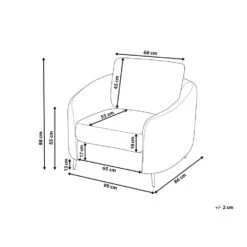 Beliani Fauteuil TROSA - Groen Polyester -Leen Bakker Fauteuils 0aa3edf187c14202bf6ff6a2457a851d