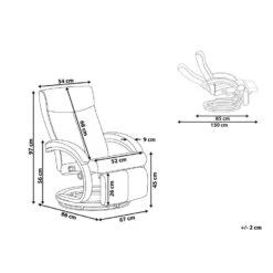 Beliani TV-fauteuil MIGHT - Zwart Kunstleer -Leen Bakker Fauteuils 0d1e5ae9ae6b4dd1a07a5e4ae4ec20ac