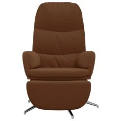 VidaXL Relaxstoel Met Voetensteun Kunstsuède Bruin -Leen Bakker Fauteuils 0f99479dc6004dcb8635f9d9a78b5d16