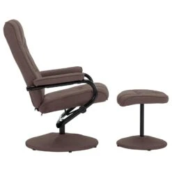 VidaXL Fauteuil Verstelbaar Met Voetenbankje Stof Bruin -Leen Bakker Fauteuils 0fb94e77280f49f58a150ef5e4d4a6b7