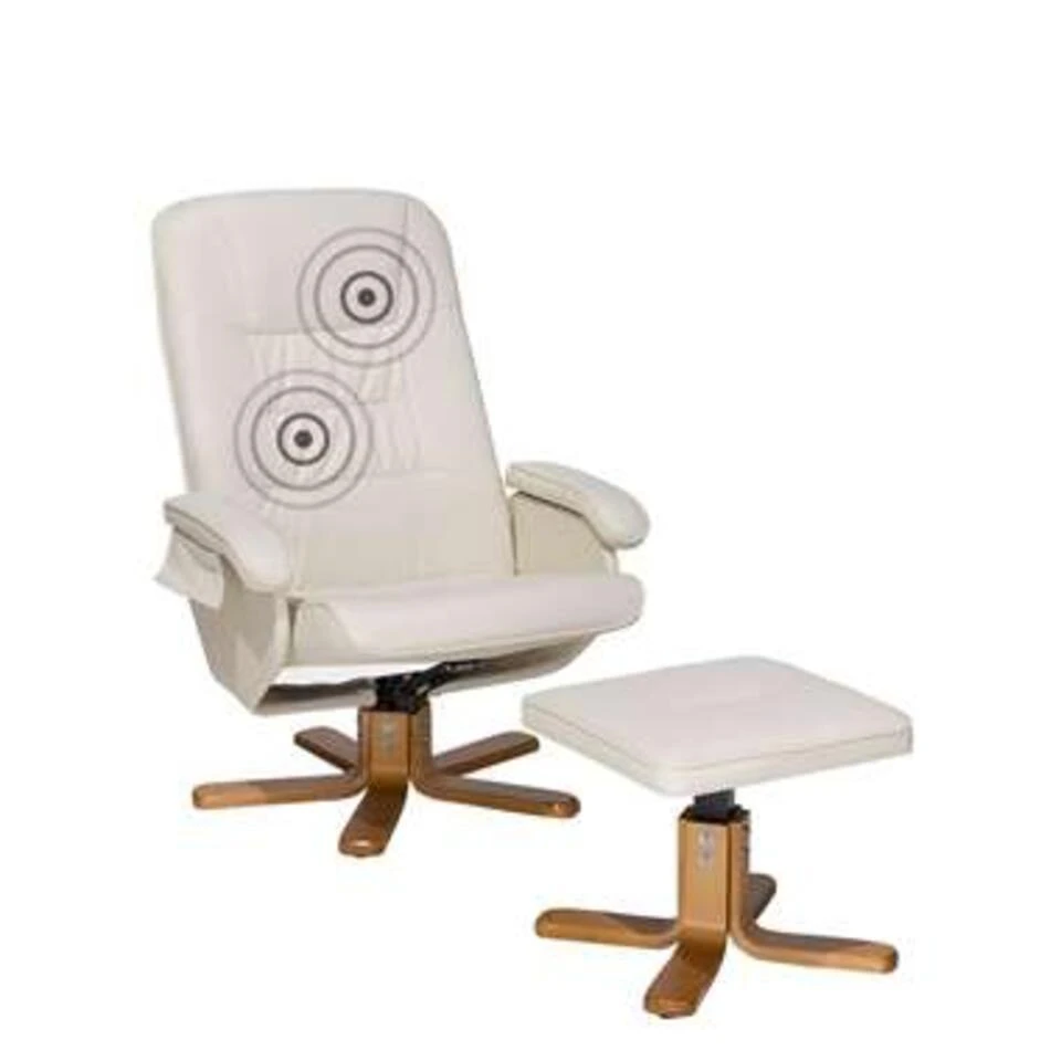 Beliani Massagestoel RELAXPRO - Beige Kunstleer 1 Beliani Massagestoel RELAXPRO - Beige Kunstleer