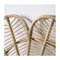 Giga Meubel Rotan Stoel - Zithoogte 43cm - 90x40x94cm - Leaf Chair Rotan -Leen Bakker Fauteuils 1000027546 0102