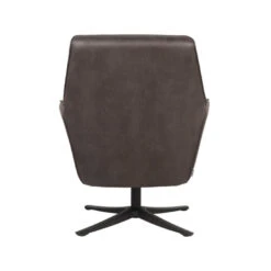 LABEL51 Fauteuil Tod - Antraciet - Microfiber -Leen Bakker Fauteuils 1000028430 0103