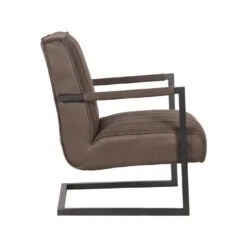 LABEL51 Fauteuil Milo - Antraciet - Microfiber -Leen Bakker Fauteuils 1000028433 0102