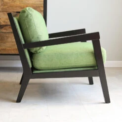 Industriële Fauteuil Morris Stof Groen - Stof - Groen -Leen Bakker Fauteuils 1000041923 0102