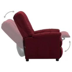 VidaXL Fauteuil Verstelbaar Elektrisch Stof Wijnrood -Leen Bakker Fauteuils 1000041958 0102