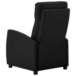 VidaXL Fauteuil Verstelbaar Kunstleer Zwart 7 VidaXL Fauteuil Verstelbaar Kunstleer Zwart -Leen Bakker Fauteuils 1000041959 0103