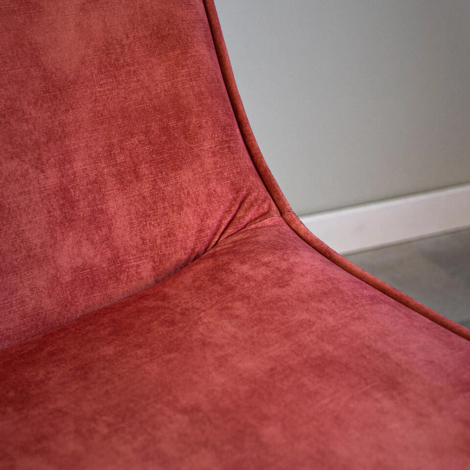 Fauteuil Lowen Velvet Roze - Stof - Roze 4 Fauteuil Lowen Velvet Roze - Stof - Roze - Afbeelding 4