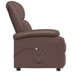 VidaXL Fauteuil Verstelbaar Elektrisch Kunstleer Bruin -Leen Bakker Fauteuils 1000041997 0103