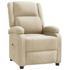 VidaXL Recliner Stof Crème