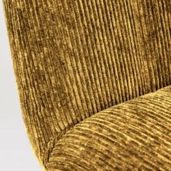 Giga Meubel Fauteuil Ribstof Oker - 71x65x72,5cm - Stoel Belmond -Leen Bakker Fauteuils 1000068566 0103