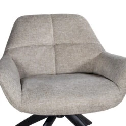 Giga Meubel Fauteuil Beige - Stof & Metaal - Zithoogte 43 - Stoel Shannon -Leen Bakker Fauteuils 1000072859 0102