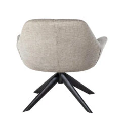Giga Meubel Fauteuil Beige - Stof & Metaal - Zithoogte 43 - Stoel Shannon -Leen Bakker Fauteuils 1000072859 0103