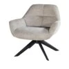 Giga Meubel Fauteuil Beige - Stof & Metaal - Zithoogte 43 - Stoel Shannon