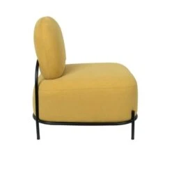 Puur Sundö Fauteuil - Vierkant - Stof - Geel 6 Puur Sundö Fauteuil - Vierkant - Stof - Geel -Leen Bakker Fauteuils 1000074927 0102