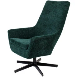 Puur Fauteuil Bruno Rib - Stof - Groen -Leen Bakker Fauteuils 1000074938 0103
