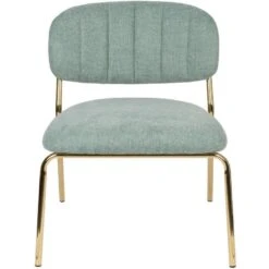 Puur Viken Fauteuil Lichtgroen/goud - Stof - Groen 6 Puur Viken Fauteuil Lichtgroen/goud - Stof - Groen -Leen Bakker Fauteuils 1000074941 0102