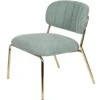 Puur Viken Fauteuil Lichtgroen/goud - Stof - Groen