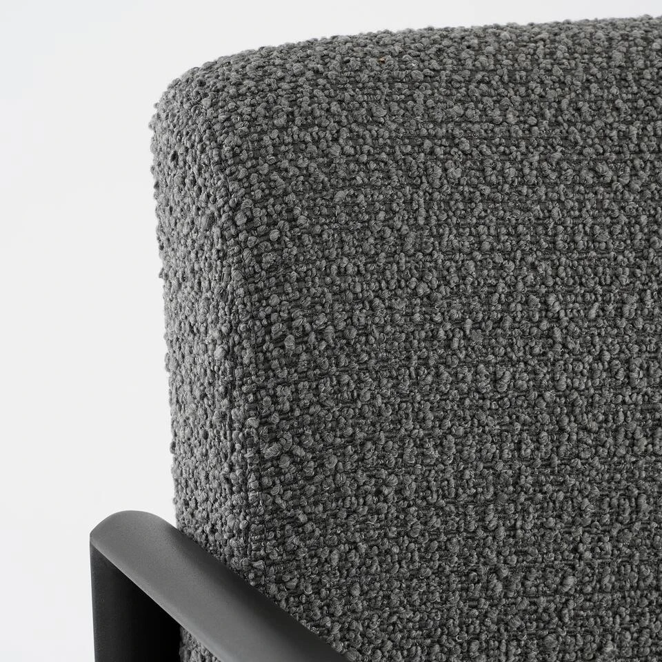 Mica Decorations Symon Fauteuil - Donkergrijs 4 Mica Decorations Symon Fauteuil - Donkergrijs - Afbeelding 4