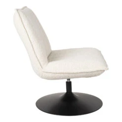 Rein Living Jax Fauteuil - Bouclé - Gebroken Wit -Leen Bakker Fauteuils 1000086631 0103