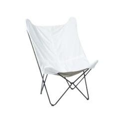 Beliani Fauteuil NYBRO - Wit Fluweel