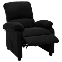 VidaXL Fauteuil Verstelbaar Elektrisch Stof Zwart -Leen Bakker Fauteuils 1000094066 0103