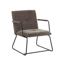 Fauteuil Hailey Grijs Chenille - Stof - Grijs
