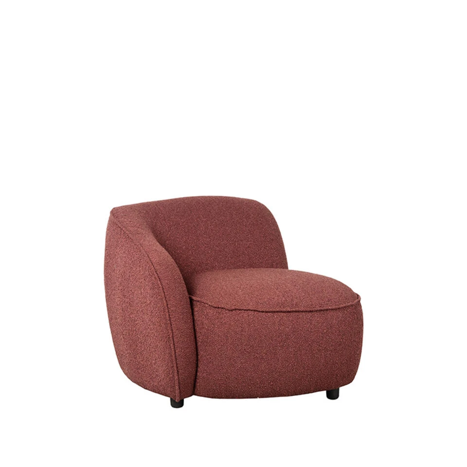 LABEL51 Fauteuil Livo Links - Winered - Boucle 2 LABEL51 Fauteuil Livo Links - Winered - Boucle - Afbeelding 2