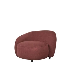 LABEL51 Fauteuil Livo Links - Winered - Boucle 6 LABEL51 Fauteuil Livo Links - Winered - Boucle -Leen Bakker Fauteuils 1000097883 0102