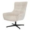 Fauteuil Stof Beige - Draaibaar - Zitdiepte 53cm - 53x53x99cm