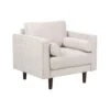 NURMO - Fauteuil - Beige - Polyester