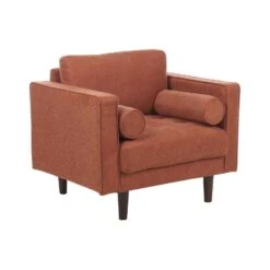 NURMO - Fauteuil - Goudbruin - Polyester
