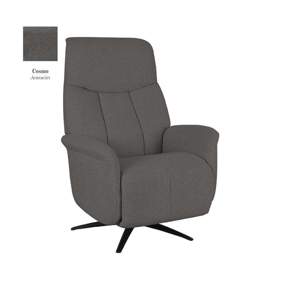 LABEL51 Fauteuil Oslo - Antraciet - Cosmo - Elektrisch - 87x79x112 Cm 1 LABEL51 Fauteuil Oslo - Antraciet - Cosmo - Elektrisch - 87x79x112 Cm