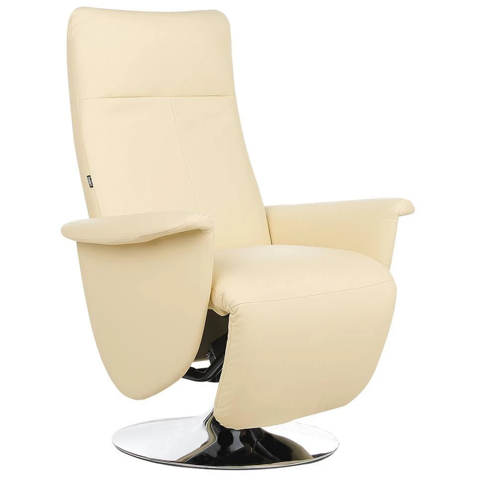 PRIME - Relaxfauteuil - Beige - Kunstleer 1 PRIME - Relaxfauteuil - Beige - Kunstleer