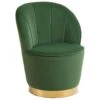 ALBY - Fauteuil - Groen - Fluweel