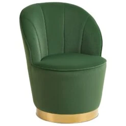 ALBY - Fauteuil - Groen - Fluweel