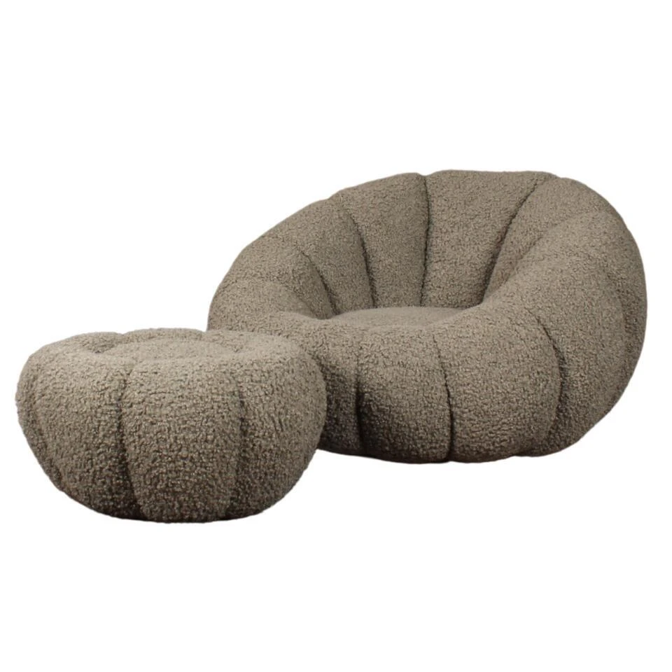 DS4U - Olivia DLX Fauteuil Teddy - Groen 1 DS4U - Olivia DLX Fauteuil Teddy - Groen