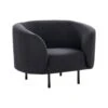 LOEN - Fauteuil - Zwart - Polyester